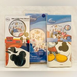 Disney Wall Decals / Self Stick Room Appliqués - 3-pack